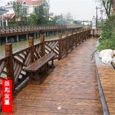 防腐木景观桥梁护栏